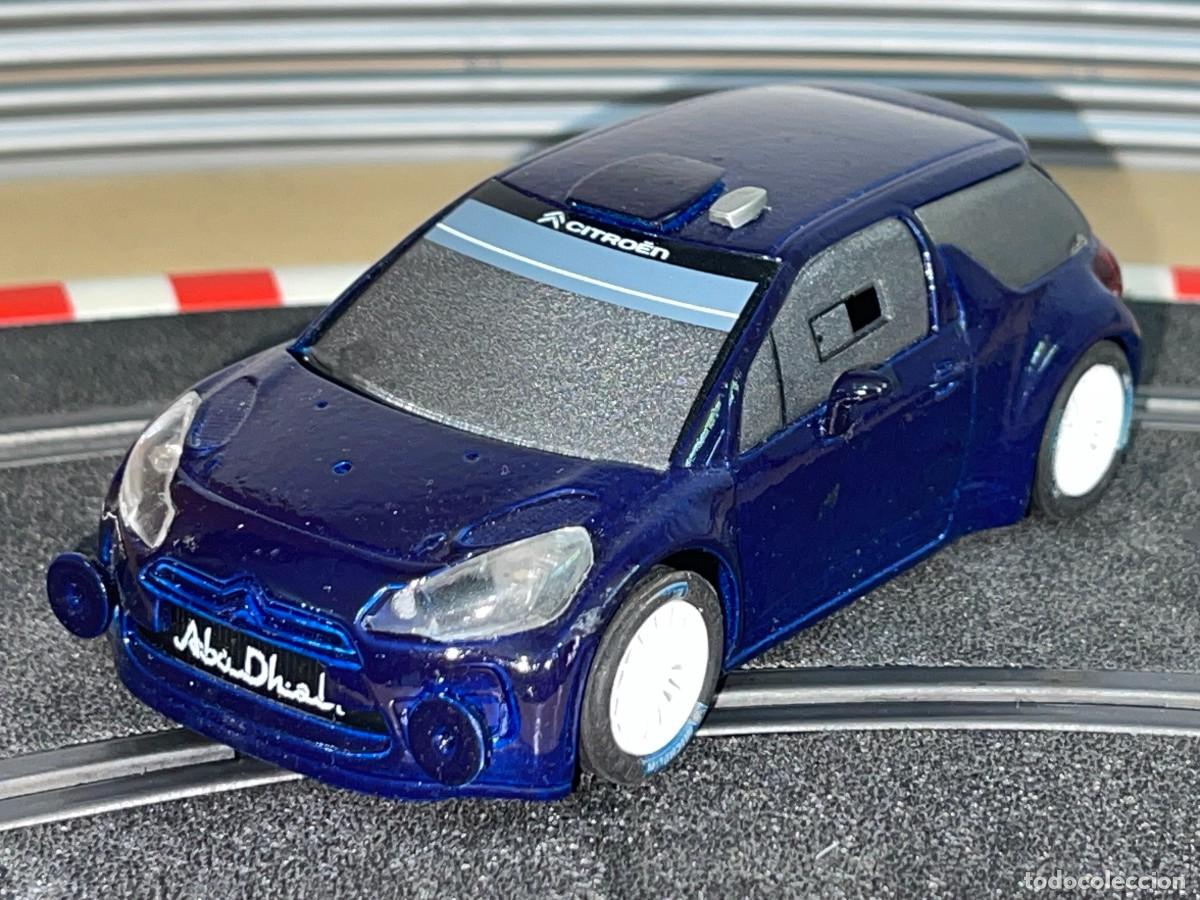 Scalextric: 100- Scalextric SCX CITROEN DS3 WRC slot car 1:32 tecnitoys REPINTADO en azul