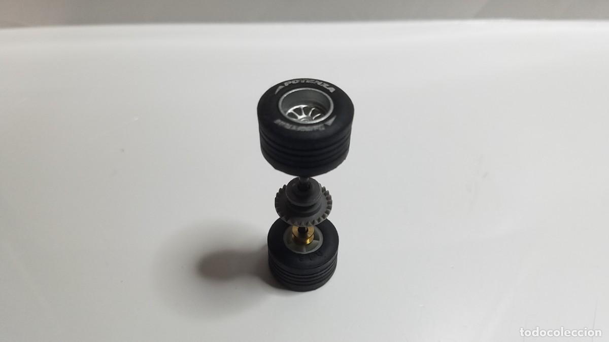 Scalextric: SLOT SCALEXTRIC TECNITOYS EJE TREN RUEDAS TRASERO TIPO RENAULT F1 F-1 BRIDGESTONE POTENZA