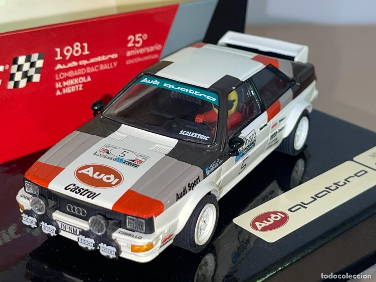 Scalextric: Scalextric AUDI QUATTRO 1981 Mikkola - Hertz Lombard RAC Rally 25&ordm; Aniversario Edici&oacute;n Limitada 6233