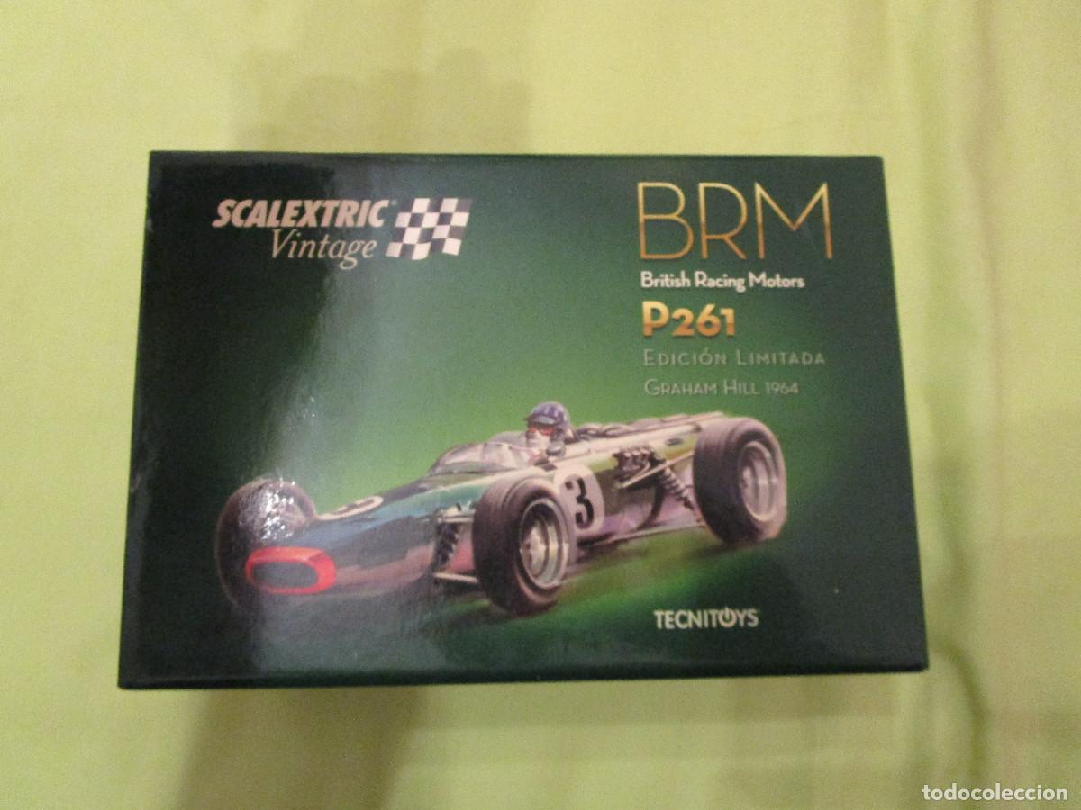 Scalextric: Coche Scalextric Vintage Tecnitoys BRM P261, edici&oacute;n limitada, Graham Hill 1964