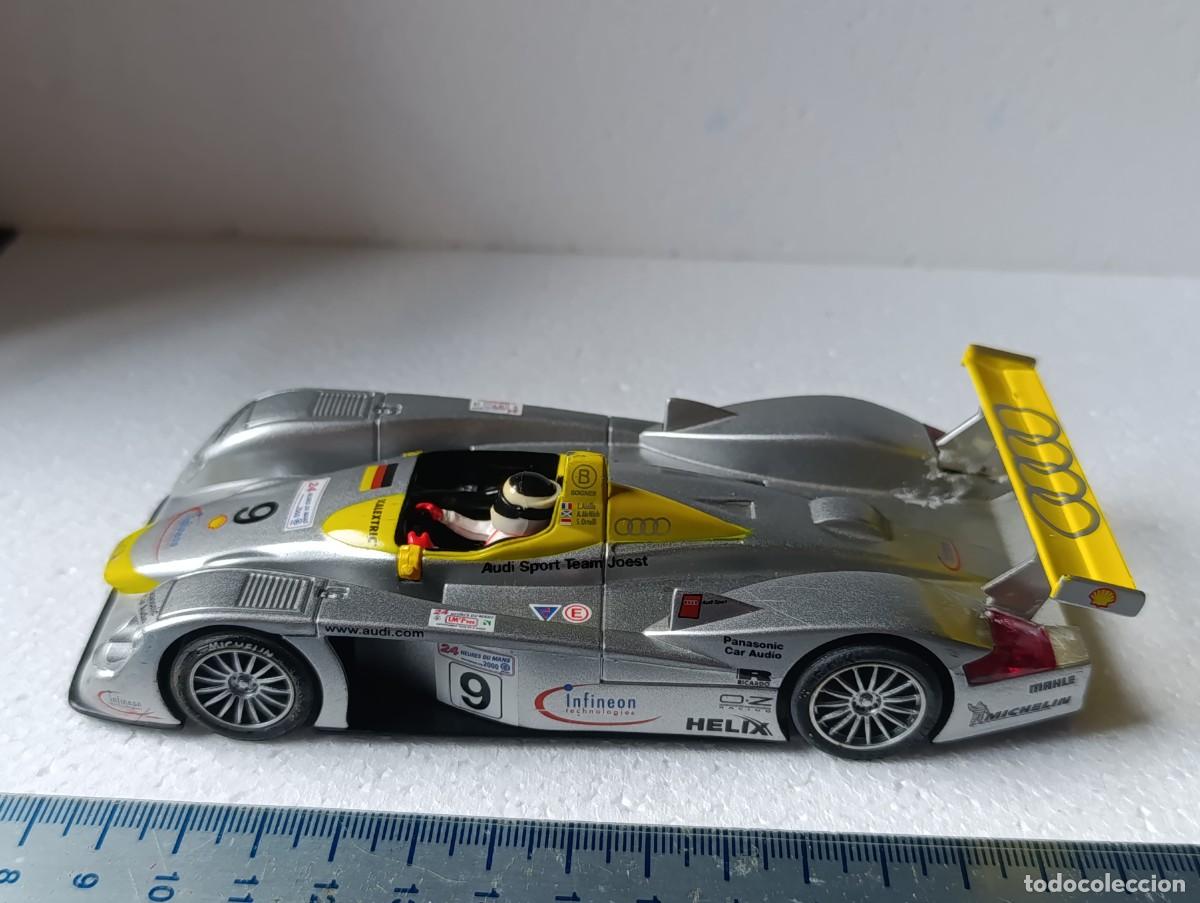 Scalextric: AUDI R8 LEMANS - SCALEXTRIC TECNITOYS - SCX - ( ALERON REPARADO FALTA ESCOBILLAS ) coche