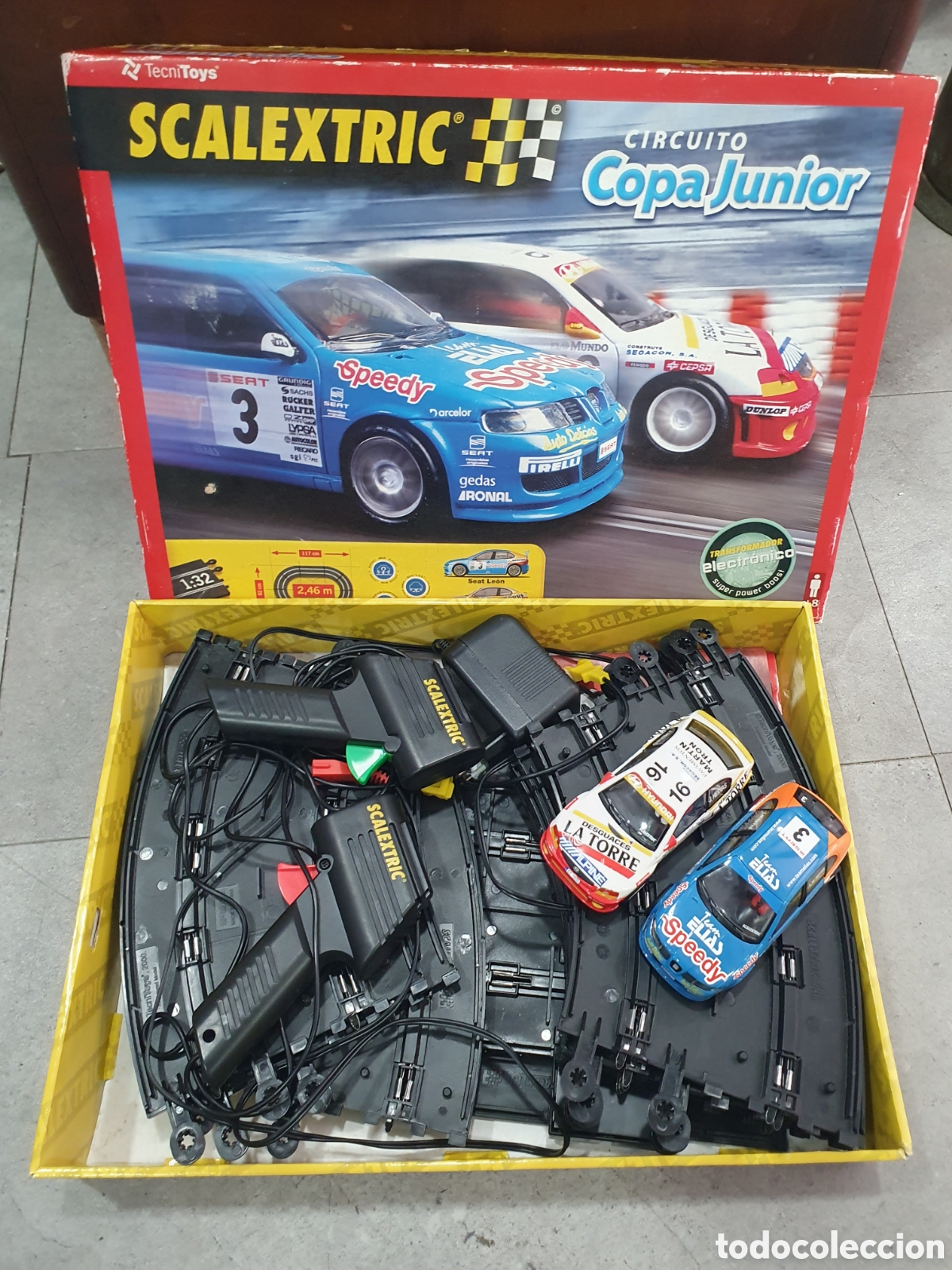 Scalextric: Scalextric circuito Copa Junior. Con 2 coches. Ver fotos. (L115)