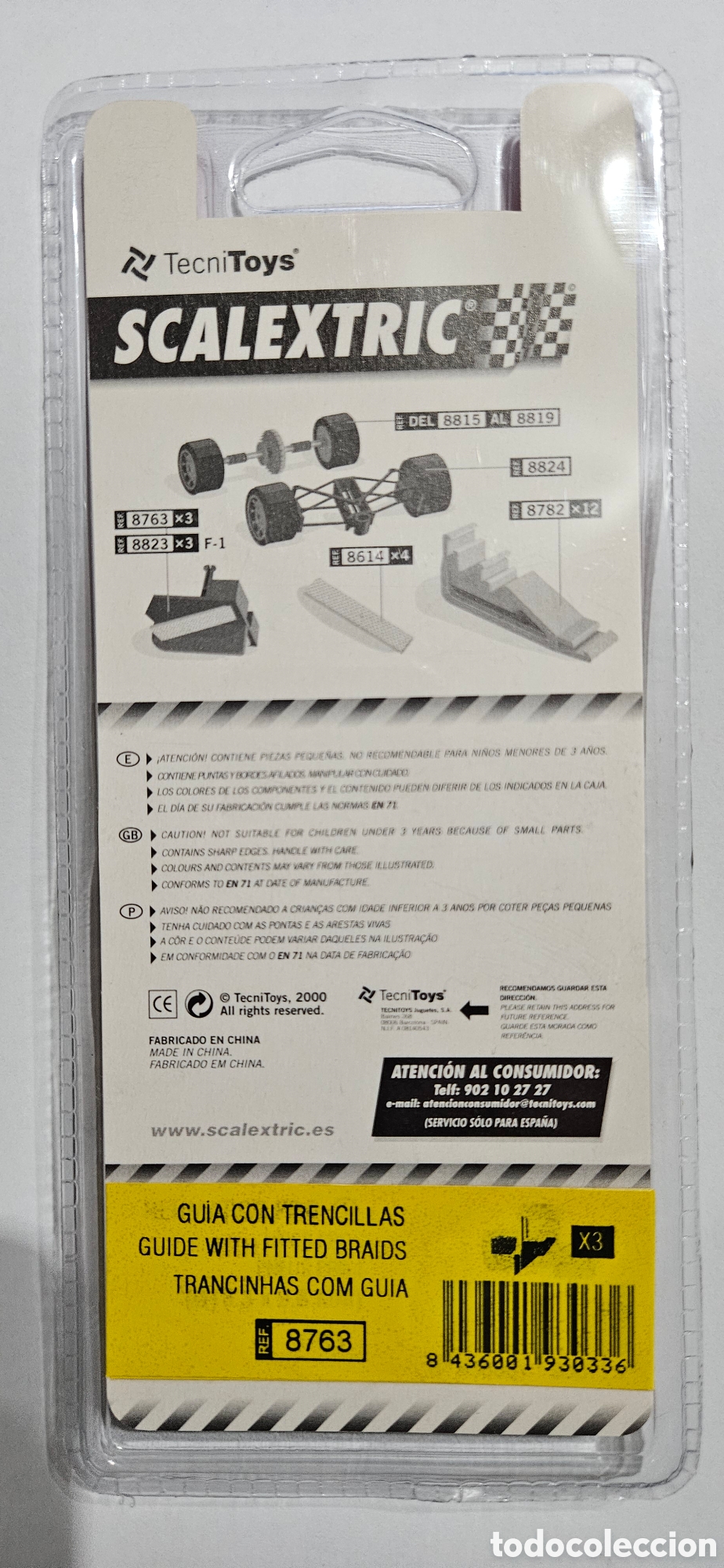 Scalextric: SCALEXTRIC GUIA CON TRENCILLAS X3 REF. 8763 - Foto 2