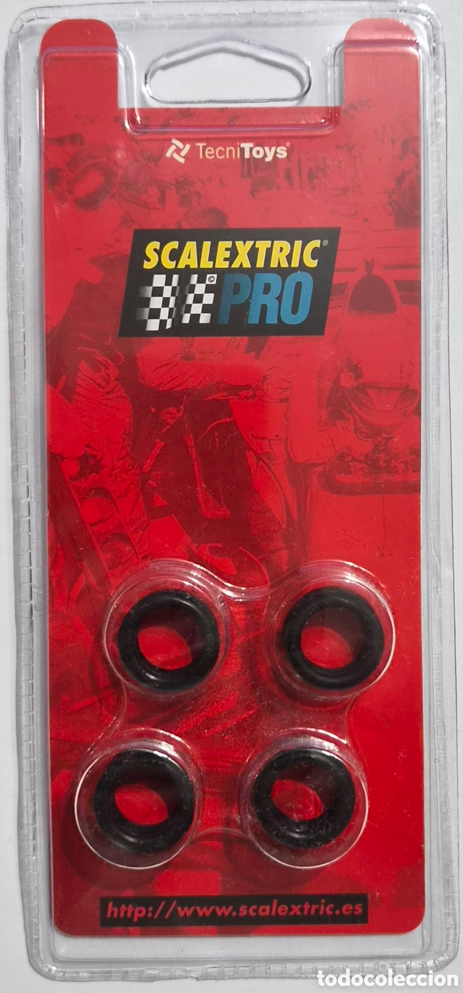 Scalextric: SCALEXTRIC 4X NEUMATICO PRO (18,3 X 9,8 MM) REF. 5003