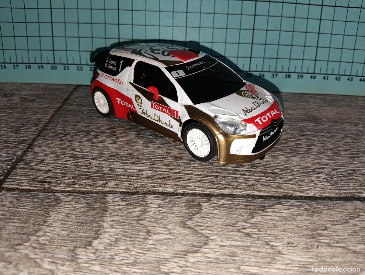 Scalextric: Coche Scalextric SCX Citroen DS3 WRC Loeb Elena Rallye Montecarlo Abu Dhabi slot 1:32 tecnitoys