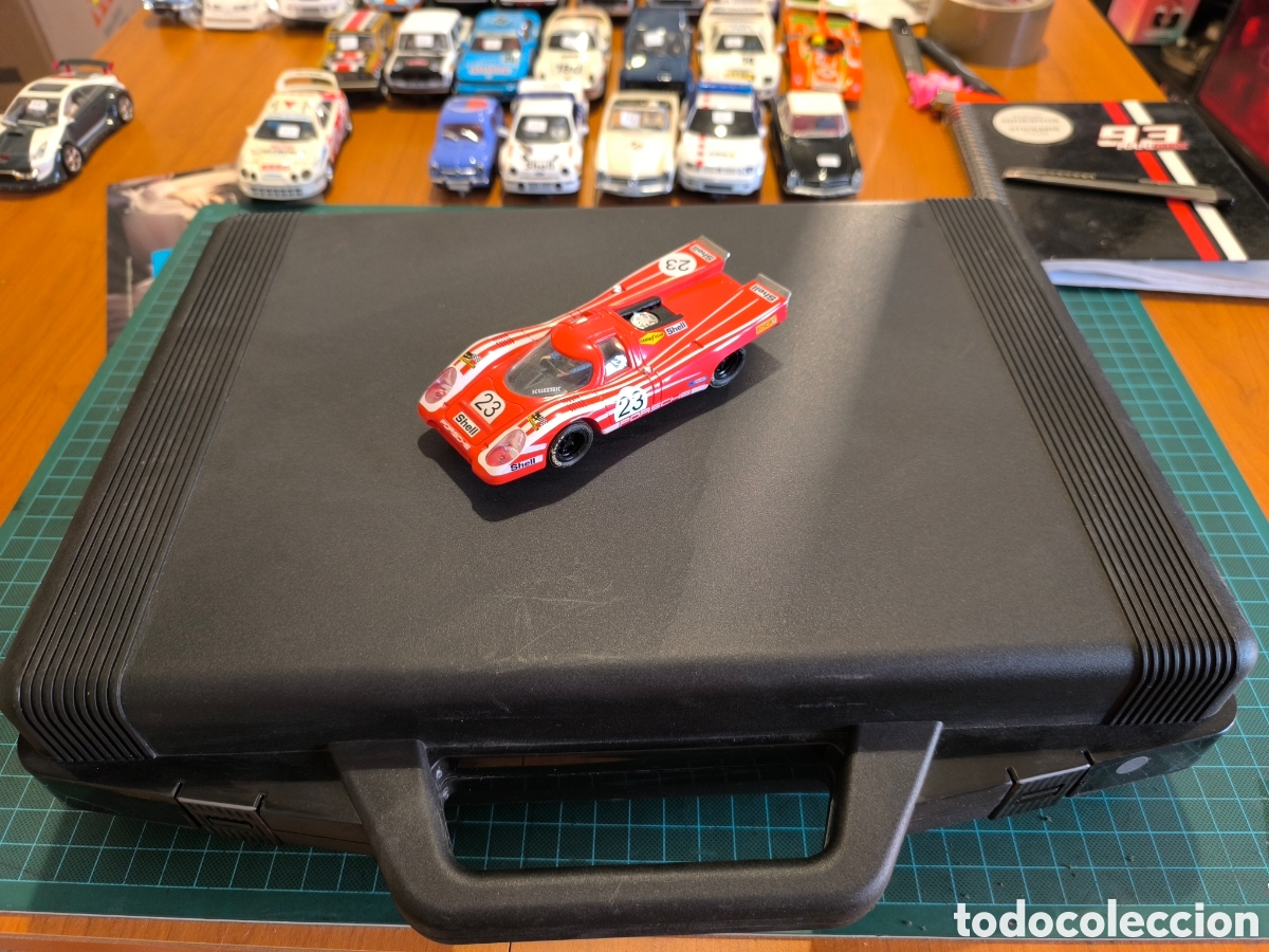 Scalextric: Lote malet&iacute;n y Porsche 917 Scalextric altaya