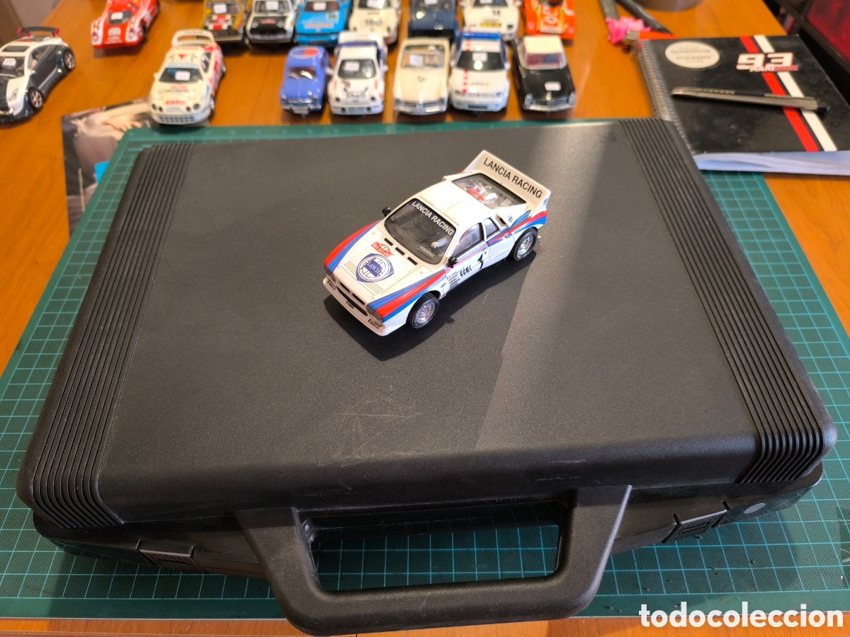 Scalextric: Lote malet&iacute;n y Lancia 037 Scalextric altaya