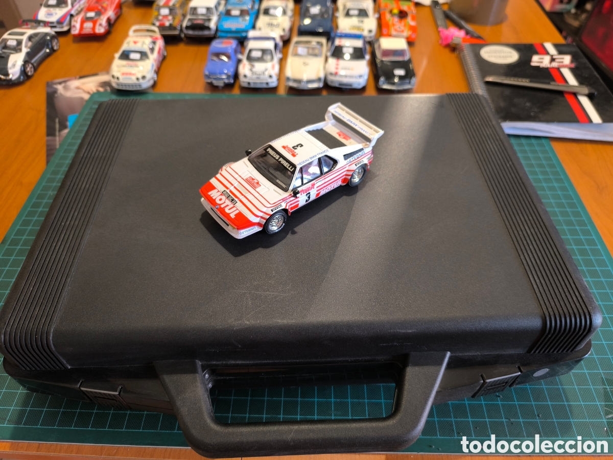 Scalextric: Lote Scalextric altaya BMW m1 y maletin