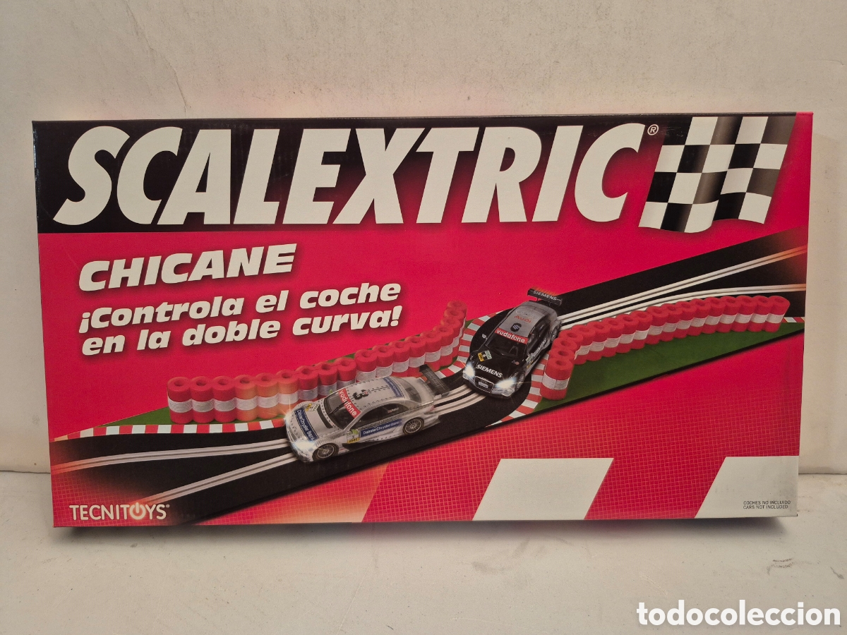 Scalextric: SCALEXTRIC TECNY TOYS 8869- CHICANE CONTROLA EL COCHE EN TODA LA CURVA, NUEVO