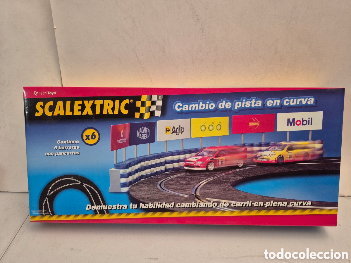 Scalextric: SCALEXTRIC TECNY TOYS 8844- CAMBIO DE PISTA EN CURVA, NUEVO