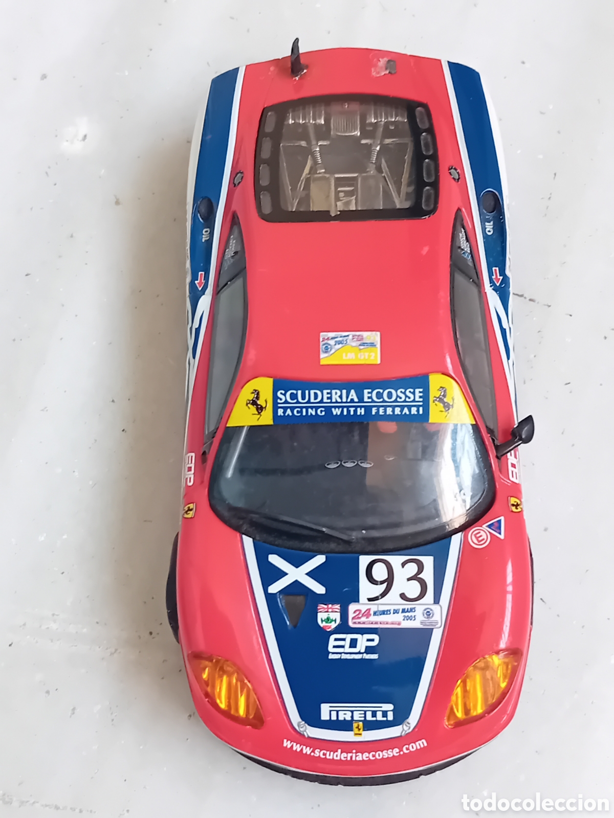 Scalextric: SCALEXTRIC FERRARI GTC 360 CON ALGUNA FALTA Y RUEDAS DETERIORADAS VER FOTOS
