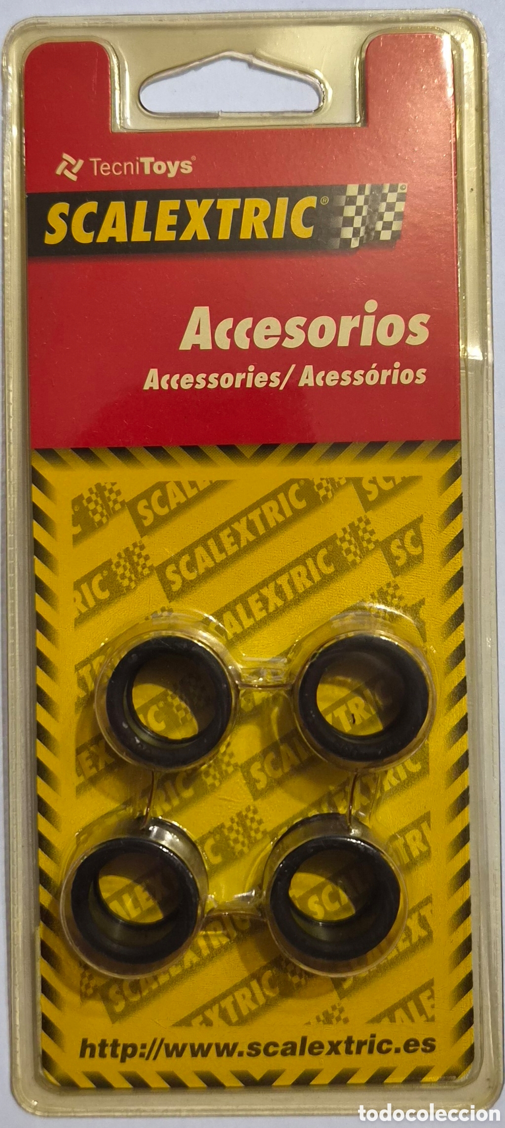 Scalextric: SCALEXTRIC 4X NEUMATICO TIPO 5 (21 X 12 MM) REF. 8771