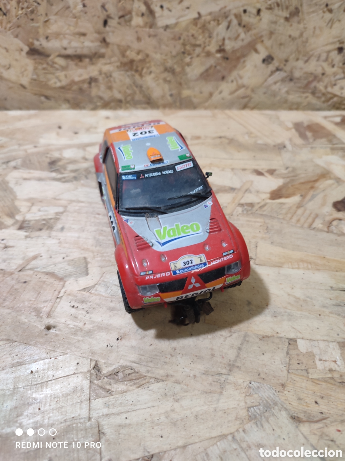 Scalextric: Coche Mitsubishi Montero Evolution de Scalextric Tecnitoys Off Road. Para limpiar.