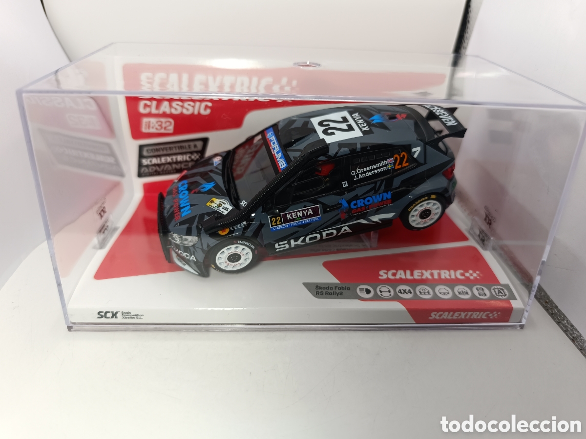 Scalextric: SCALEXTRIC SKODA FABIA RS RALLY2 GREENSMITH KENYA'25