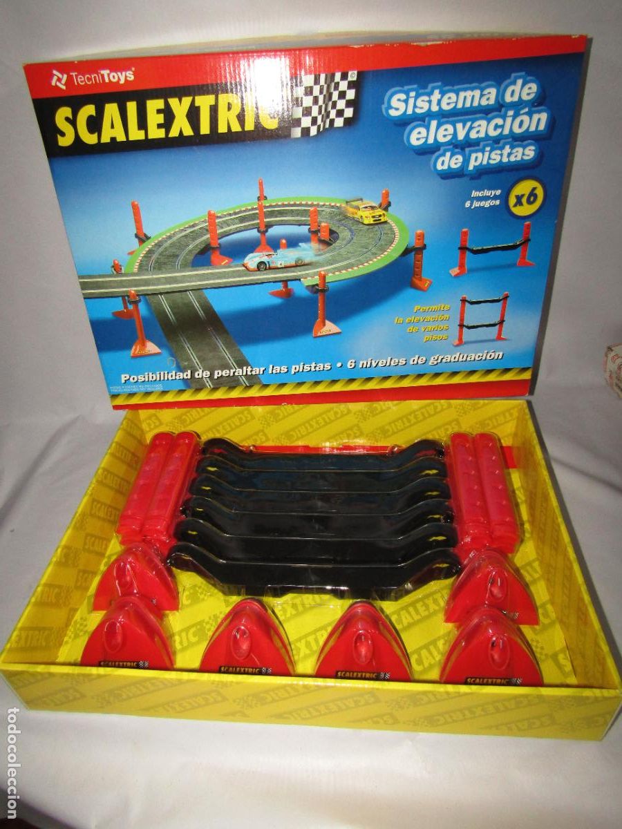 Scalextric: Antigua Caja SISTEMA DE ELEVACI&Oacute;N DE PISTAS de SCALEXTRIC TecniToys