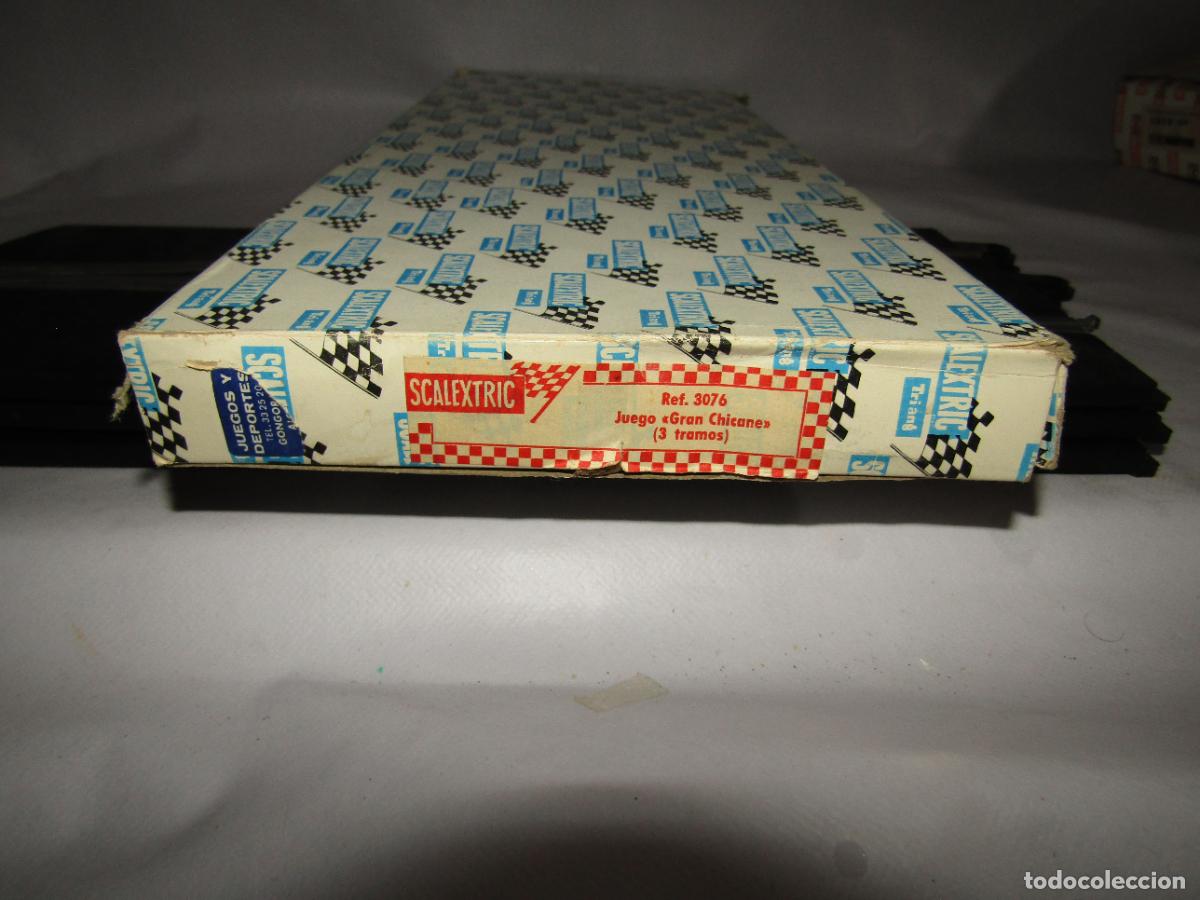 Scalextric: Antigua Caja JUEGO GRAN CHICANE 3 Tramos 350 mm. Ref. 3076 de SCALEXTRIC EXIN