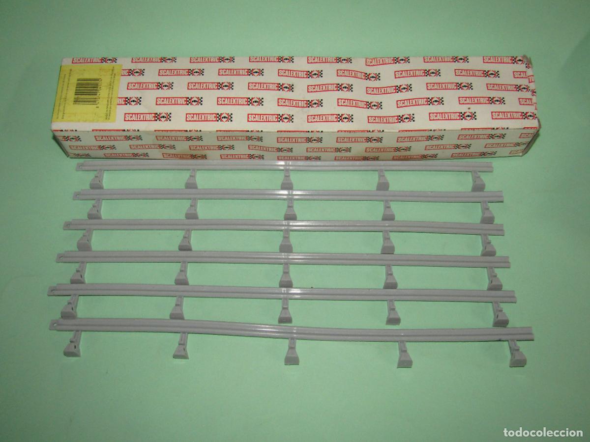 Scalextric: Antigua Caja 6 Vallas Gris Doble Ancho Ref. 4117 de SCALEXTRIC EXIN