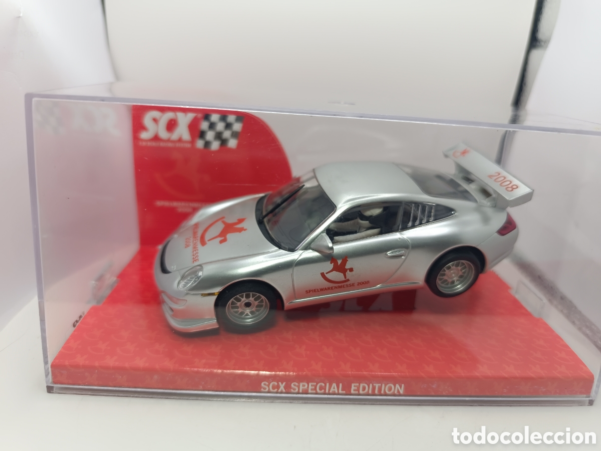 Scalextric: SCALEXTRIC PORSCHE 911 GT3 2008 NUREMBERG TOY FAIR 63340 SCX