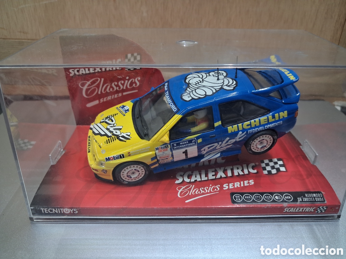 Scalextric: MAGNIFICO COCHE SCALEXTRIC CLASSICS FORD ESCORT RS MICHELIN NUEVO SIN USO