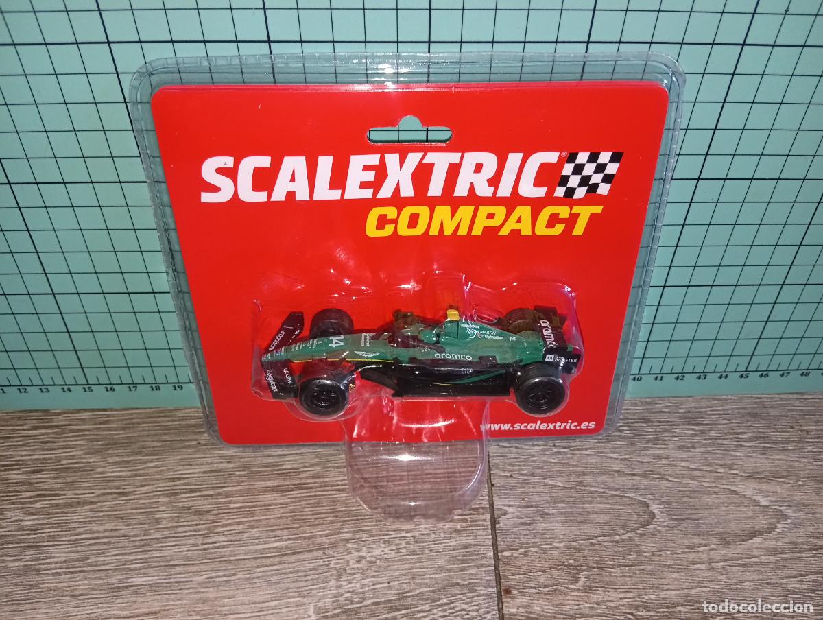Scalextric: Coche Scalextric Compact Slot Escala 1:43 F&oacute;rmula 1 Aston Martin Fernando Alonso