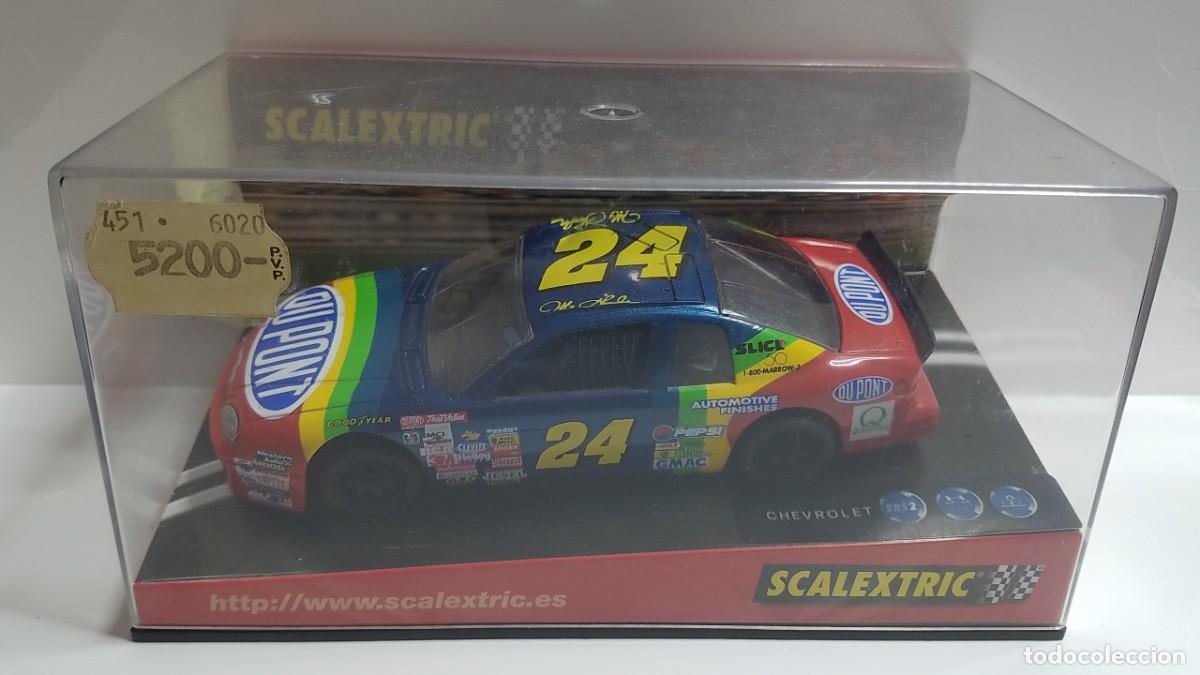Scalextric: SLOT SCALEXTRIC TECNITOYS CHEVROLET NASCAR DU PONT MONTE CARLO AZUL Y ROJO EN CAJA
