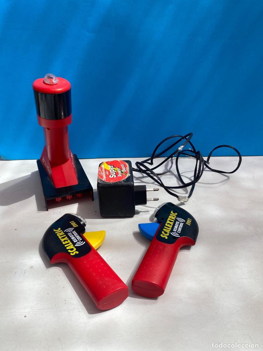 Scalextric: Lote de piezas de scalextric
