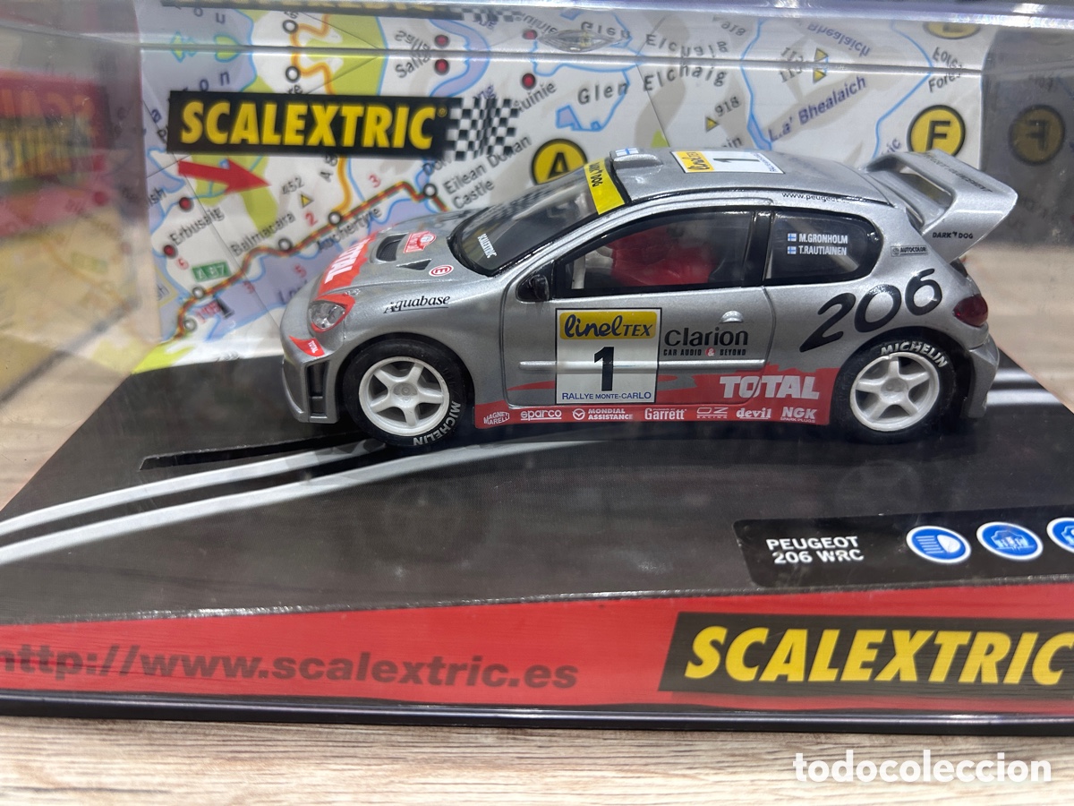 Scalextric: Coche Scalextric Peugeot 206 WCR