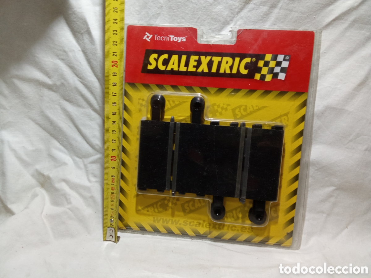 Scalextric: RECTA DE CIERRE X2 REF. 8433 DE SCALEXTRIC TECNITOYS EN BLISTER - Foto 2