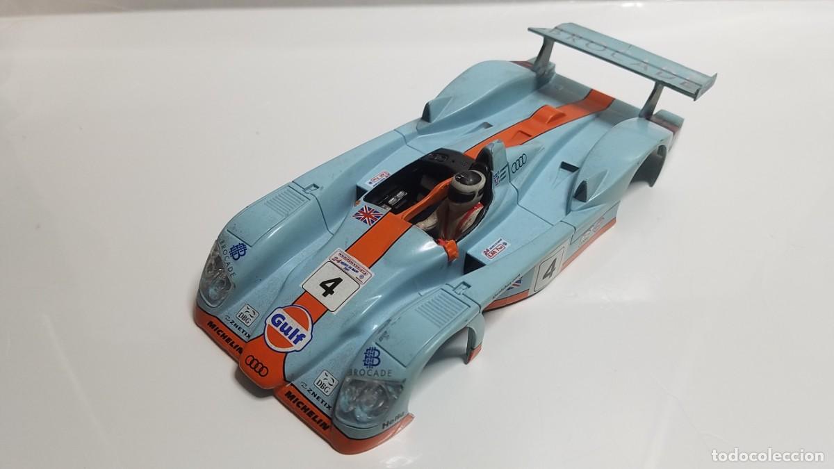 Scalextric: SLOT SCALEXTRIC TECNITOYS CARROCERIA BARQUETA AUDI R8 &rdquo;GULF&rdquo; REF. 6100