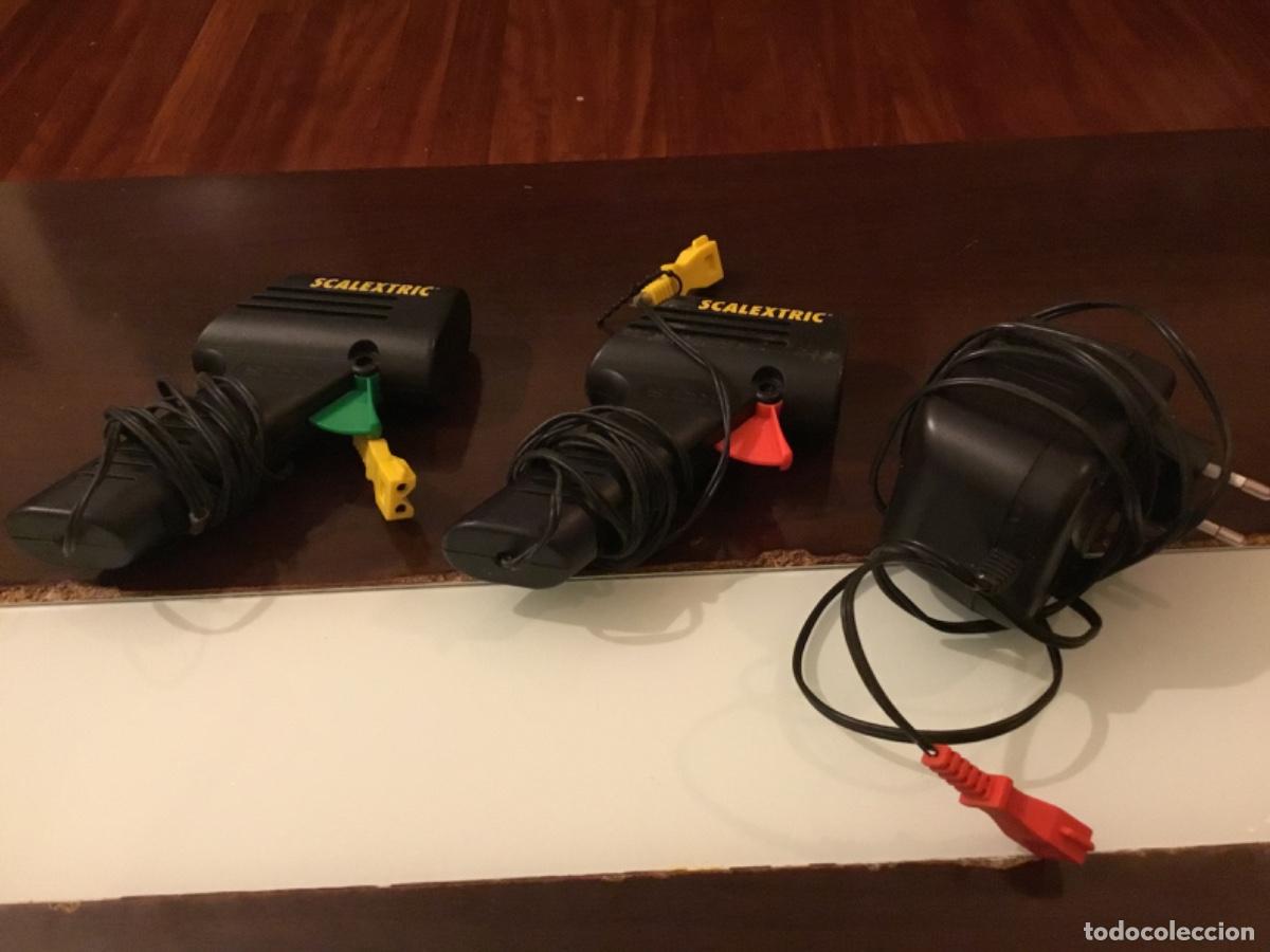 Scalextric: Lote Scalextric mandos y transformador