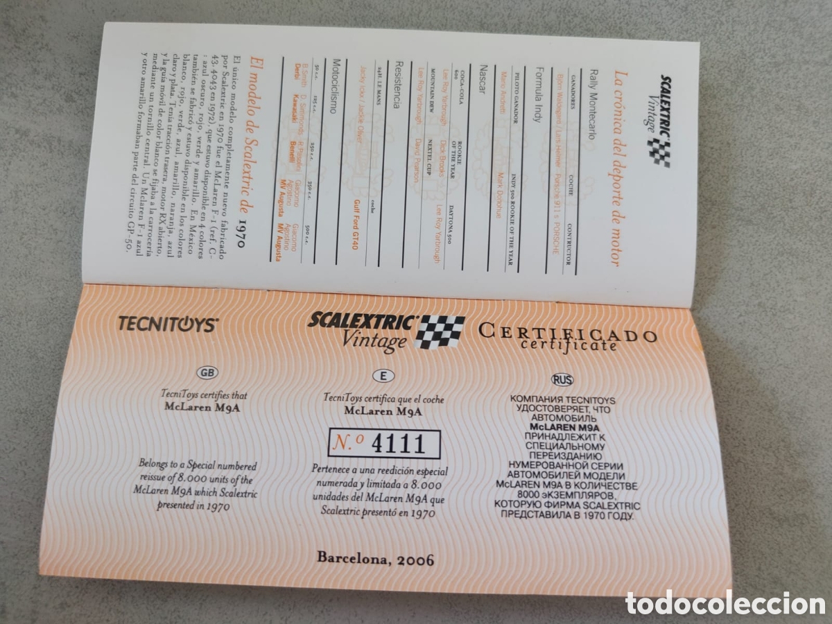 Scalextric: McLaren M9A edici&oacute;n limitada - Foto 2