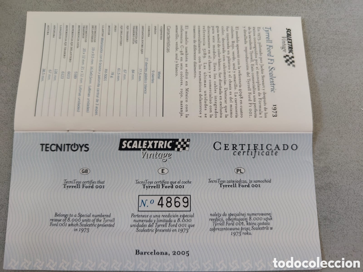 Scalextric: Tyrrel Ford edici&oacute;n limitada - Foto 2