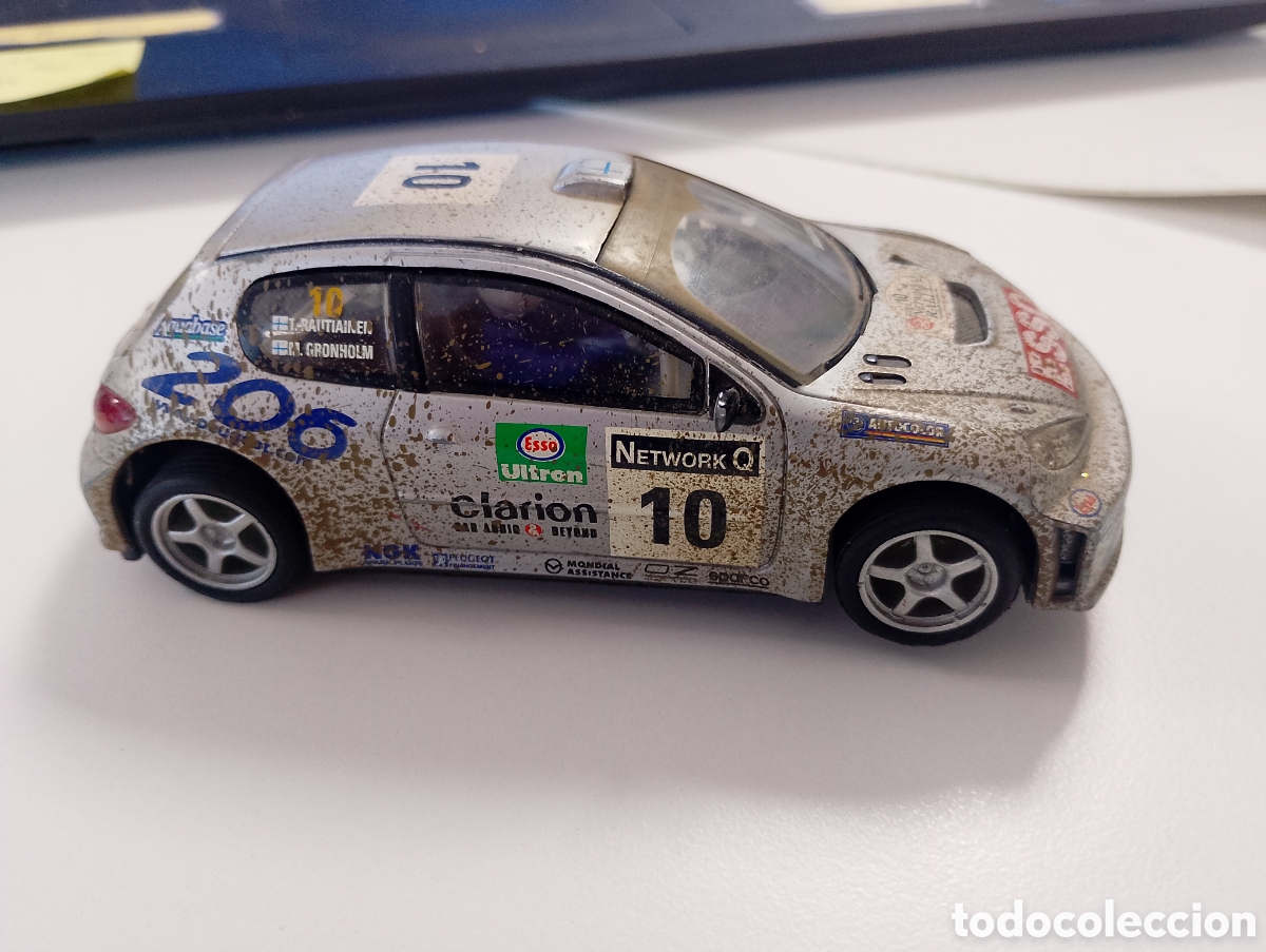 Scalextric: Coche scalextric peugeot 206 efecto barro