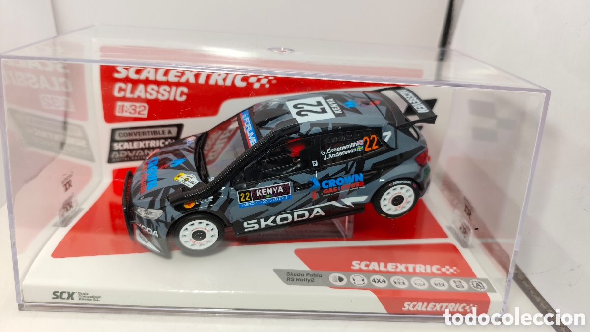 Scalextric: SCALEXTRIC SKODA FABIA RS RALLY2 GREENSMITH KENYA'25