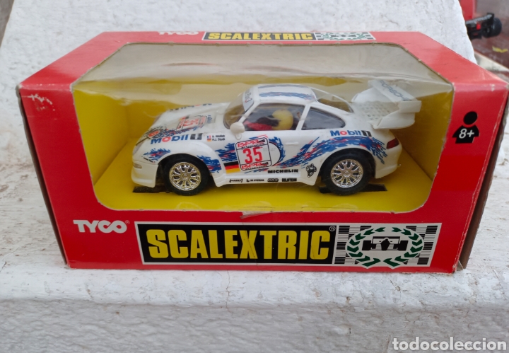 Scalextric: Porsche 911 lemans en caja scalextric tyco - Foto 1