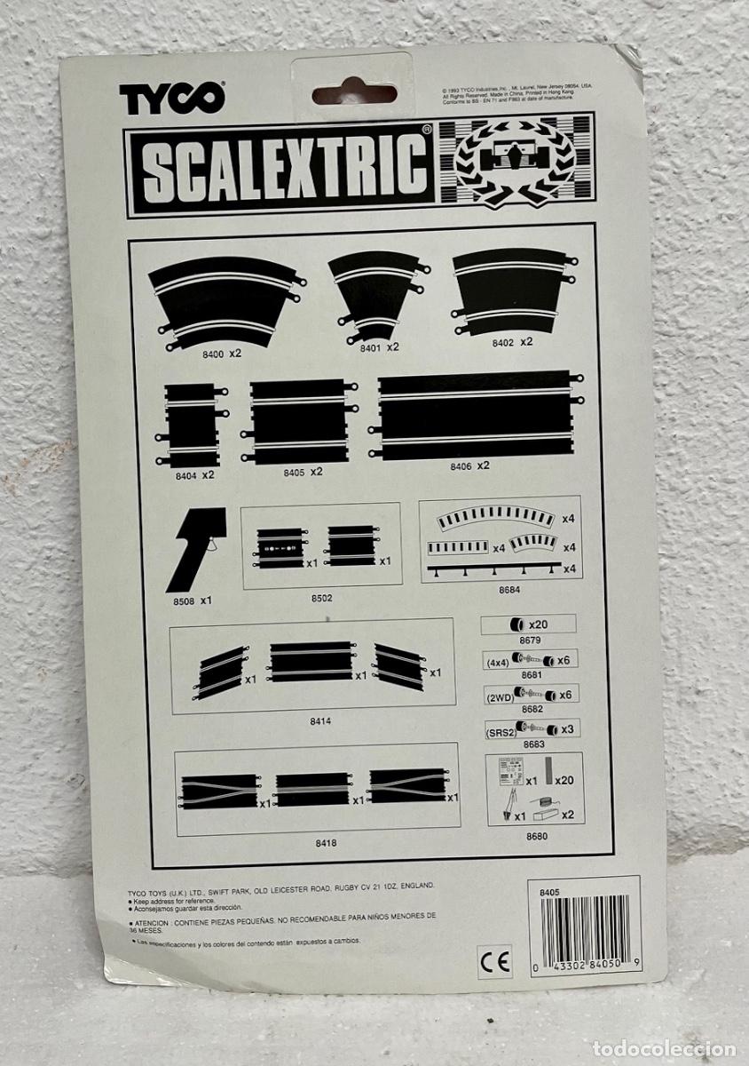 Scalextric: TYCO SCALEXTRIC: PAR DE RECTAS DE 175mm. REF: 8405.PRECINTADA. NUEVA!!!. - Foto 2