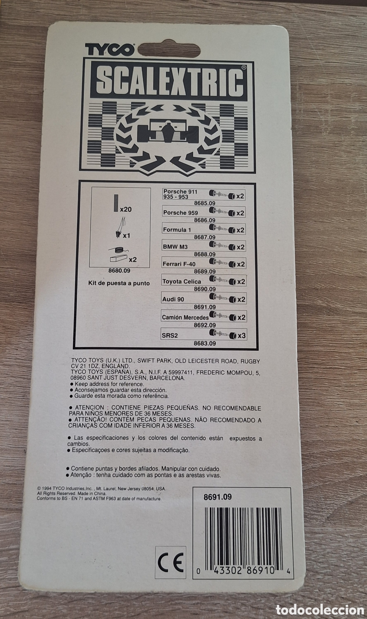Scalextric: Scalextric Kit Ejes Traseros Audi 90 Tyco - Sin Abrir - - Foto 5