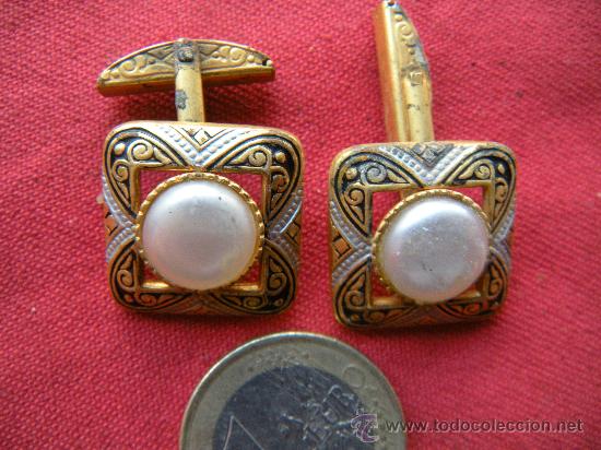 Segunda mano: BONITOS GEMELOS DAMASQUINADOS - Foto 2