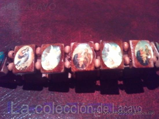 Segunda mano: PULSERA DE MADERA SANTORAL - Foto 1