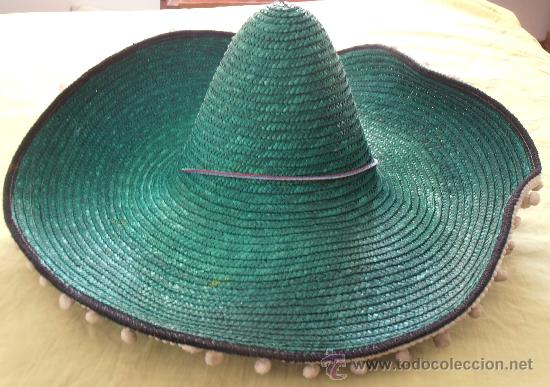 Segunda mano: SOMBRERO MEXICANO COLOR VERDE - Foto 2