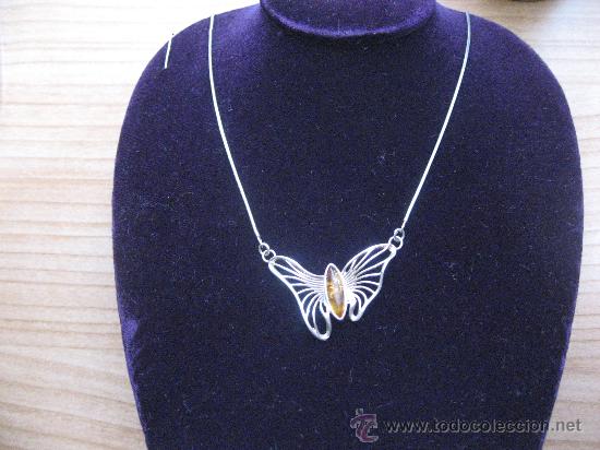 Segunda mano: Collar en plata 925mmg con &aacute;mbar. A&ntilde;o 1994 - Foto 1