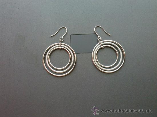 Segunda mano: Pendientes en metal labrados. A&ntilde;o 1995 - Foto 1