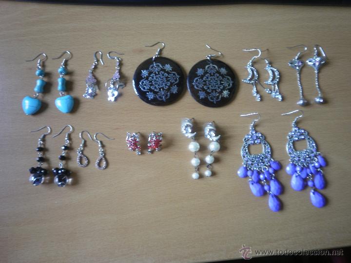 Segunda mano: Lote de 10 pendientes - Foto 1