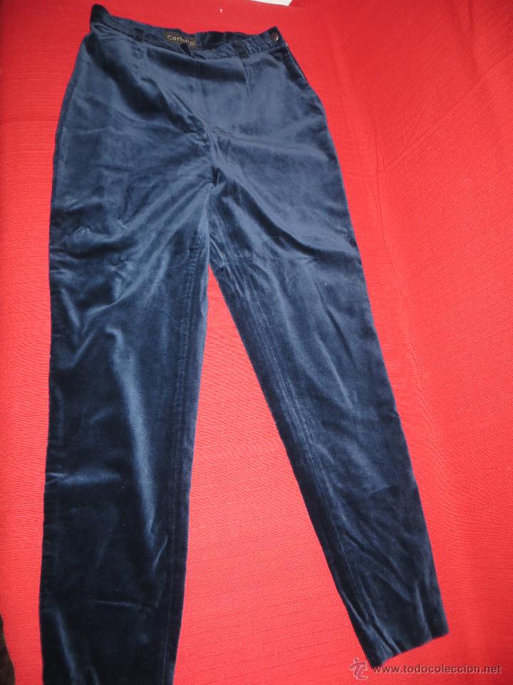 Pantalon Terciopelo Azul 2024