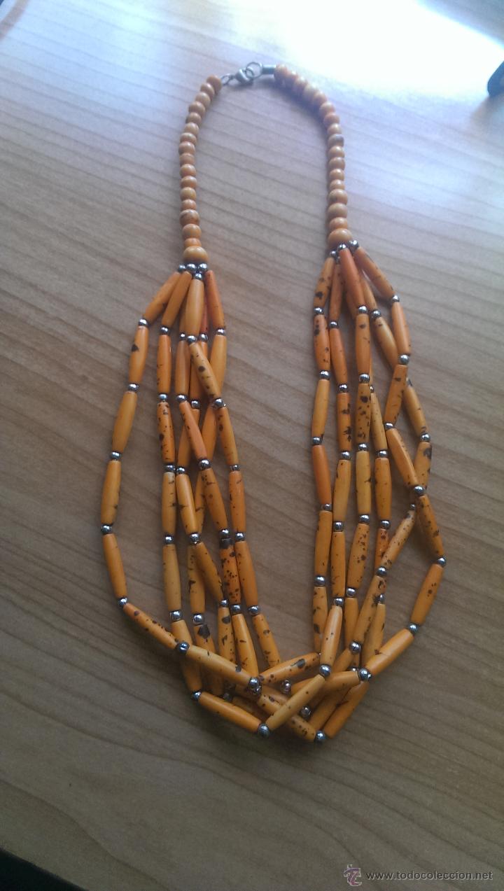 Segunda mano: Collar en hueso y metal  - Foto 2