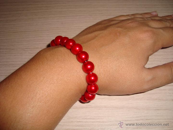 Segunda mano: PULSERA EL&Aacute;STICA ROJA STRADIVARIUS - Foto 1