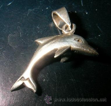 Segunda mano: colgante delfin en plata de ley macizo - 20mm - Foto 1
