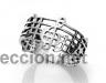 Segunda mano: anillo tema musical en plata de ley - Foto 1