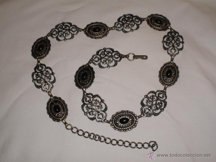 Segunda mano: CINTURON METAL PLATEADO - Foto 1
