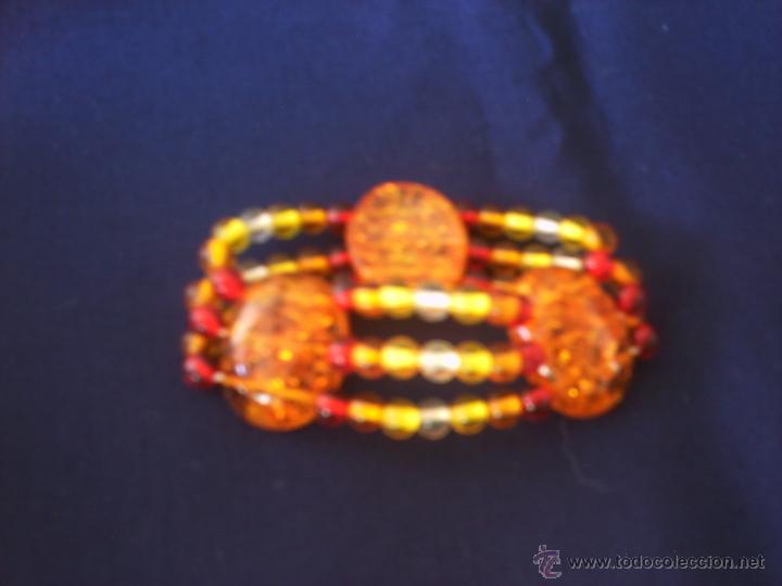 Segunda Mano: PULSERA DE RESINA DE AMBAR NATURAL. ADAPTABLE